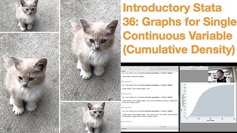 Introductory Stata 36: Graphs For Single Continuous Variable (Cumulative Density Plots)