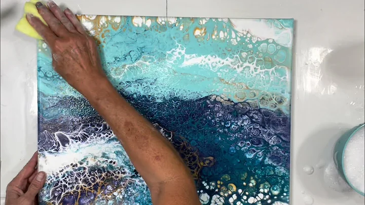HOW TO CLEAN SILICONE OFF YOUR ACRYLIC PAINTINGS #fluidart #acrylicpouring #silicone