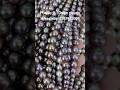Freshwater purple 9-10mm pearls, good quality, good luster, near round, minor flaws. #pearls
