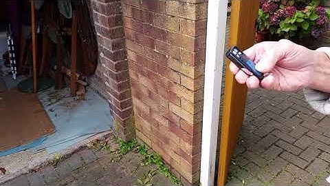 Oak Garage Roller Door, 55mm slats, internal manual override