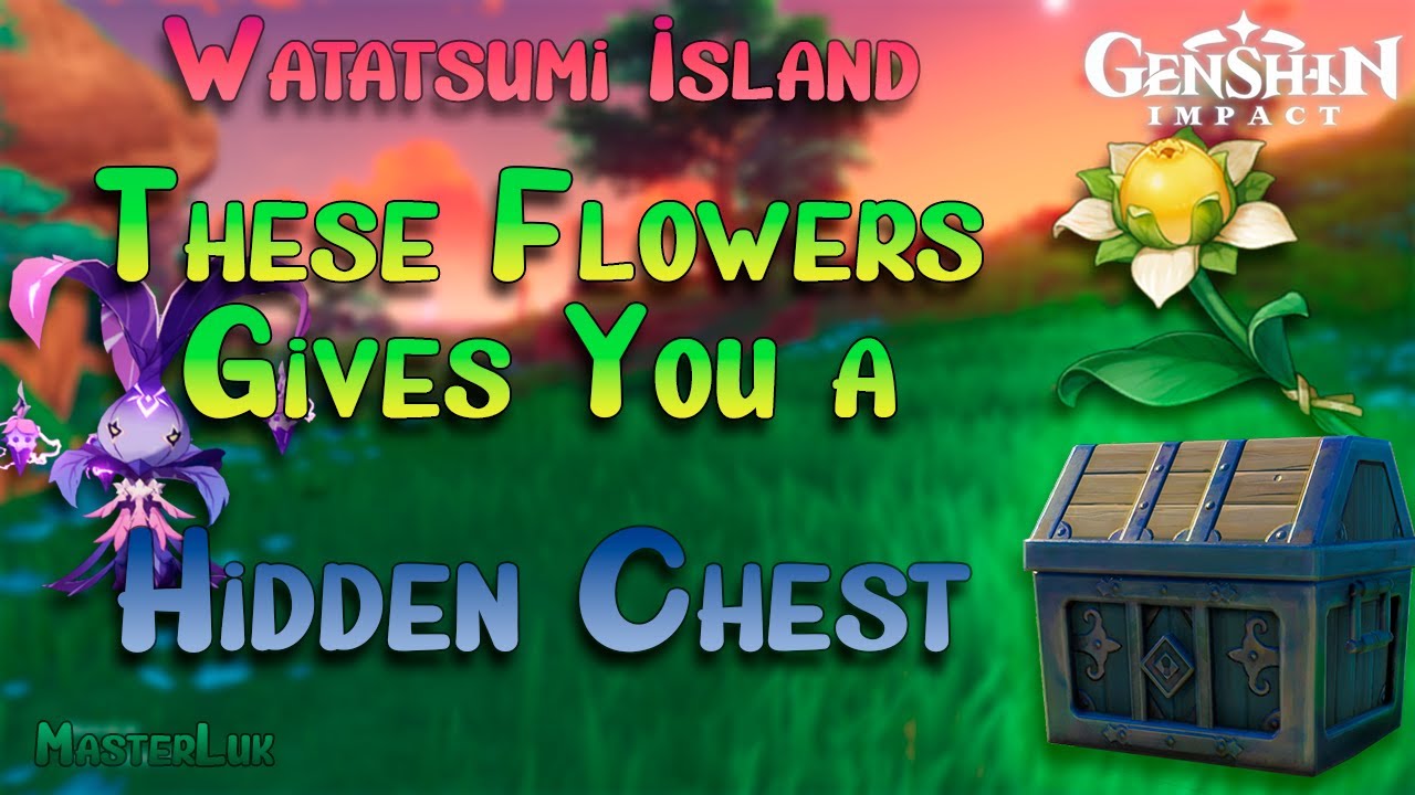 These Flowers Gives You a HIDDEN CHEST in Watatsumi Island Genshin Impact YouTube
