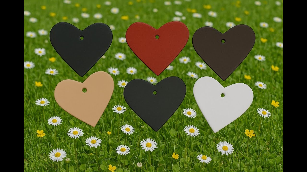 Große Leder-Herzen in 6 Farben – Handarbeit von aus Deutschland von LWPH