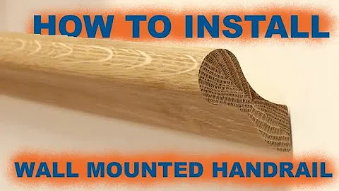 How to install a wall-mounted handrail.DIY.(pigs ear handrail/handrail installation instructions)