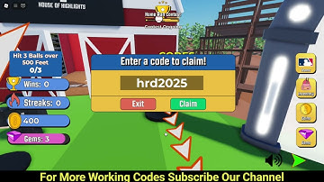 All *New* Home Run Simulator Codes (2025) | Roblox