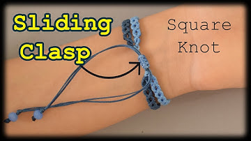 How to Make Sliding Knot Clasp | Macrame Tutorial