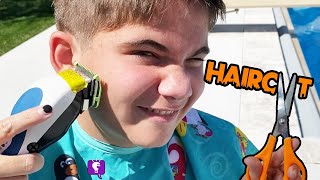 QUARANTINE Haircut! DIY Tutorial with Clippers and Scissors by HobbyMom