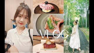 VLOG _ 东京旅行记录02！和牛盛宴_镰仓海风_竹林小径_最好吃的蘸面_零食大采购_回家啦！✈️