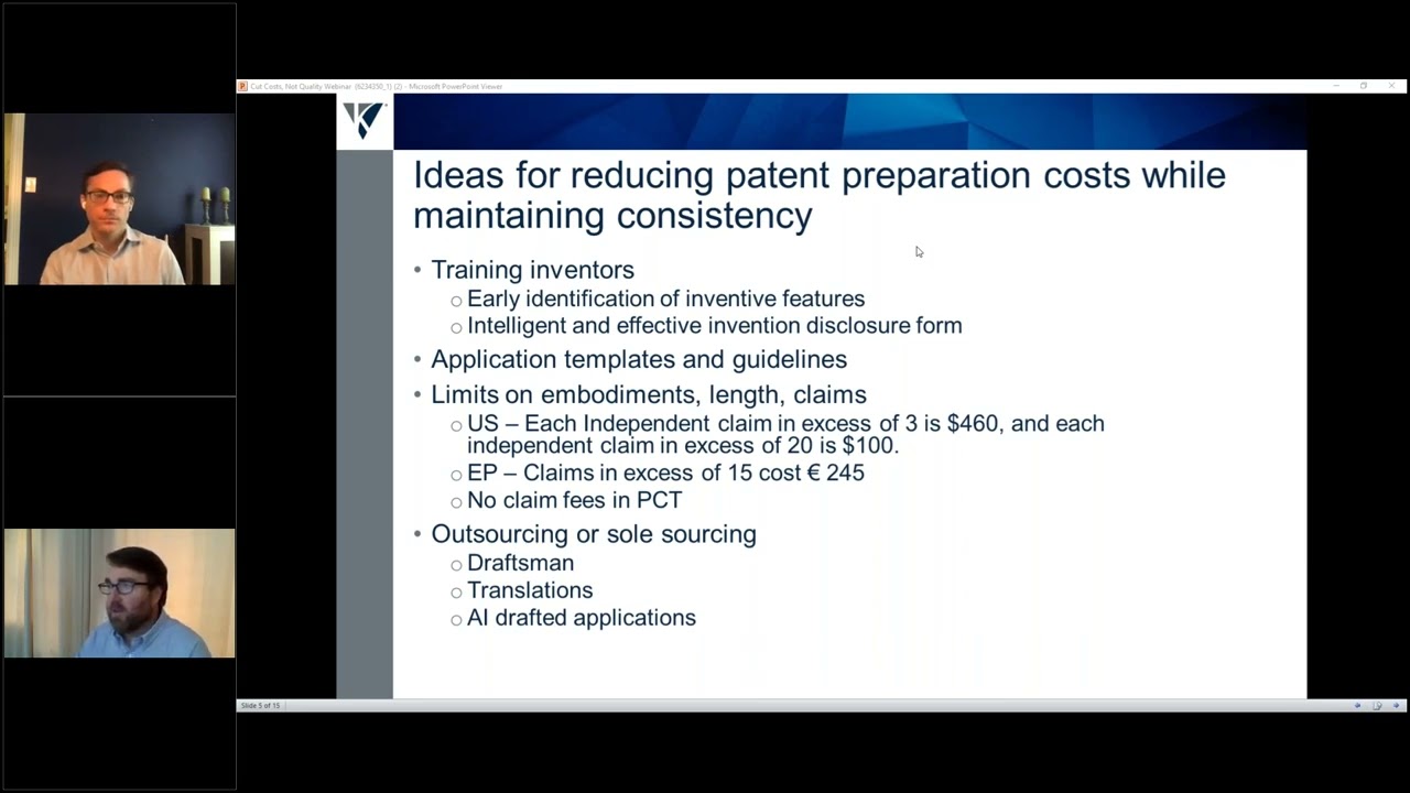 Cut Costs, Not Quality How In House Counsel Can Manage Patent Portfolio Costs During Uncertain Times