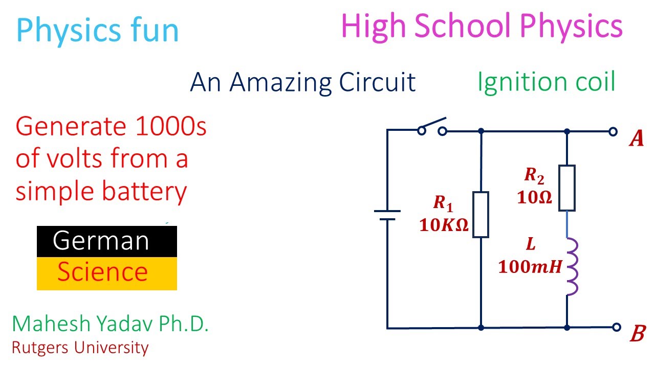 Amazing Circuit to generate 1000s of volts from simple battery | High ...