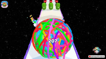 Flexy Runner Big Rubber Ball #satisfying and #asmr Gameplay.