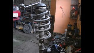 Шевроле Лачетти снятие стойки амортизатора и ремонт