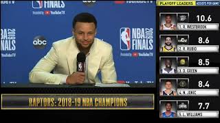 Stephen Curry Postgame Press Conference | 2019 NBA FINALS GAME 6