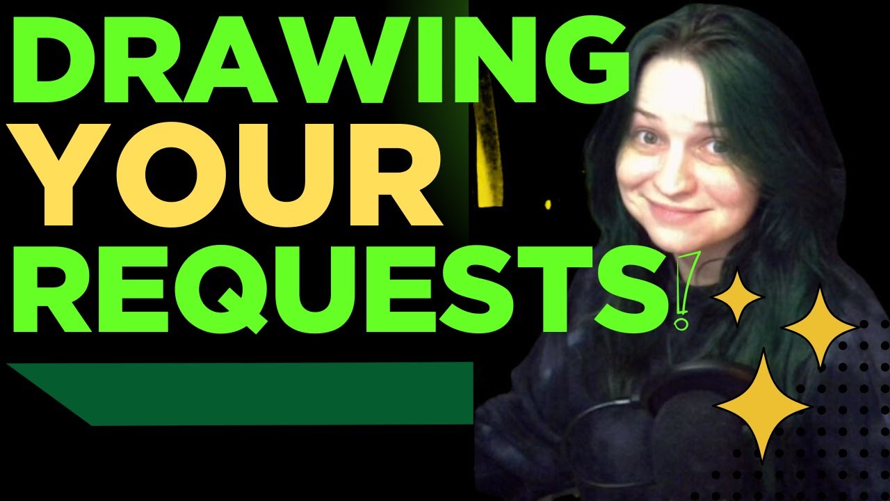 Allie Draws Wednesdays: Drawing YOUR Requests! #Memberships #Drawinglive #Funny #Weird