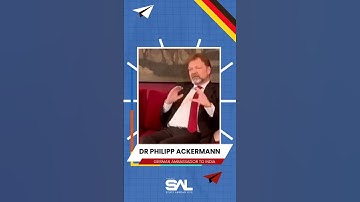 Dr. Philipp Ackermann, the German Ambassador to India : Germany welcomes more Indian students.