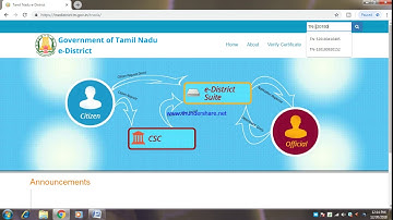 how to check Community certificate status online in tamil