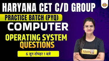 HSSC CET C/D Group | Computer | Operating System Questions | Computer by Preeti Ma