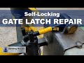 Self-locking Gate Latch Repair - Stick Welding and Metal Bending using Gas Torch