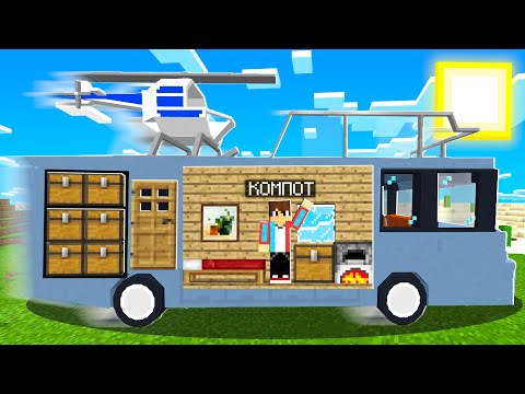 ВЫЖИВАЮ В ДОМЕ НА КОЛЁСАХ В МАЙНКРАФТ | Компот Minecraft