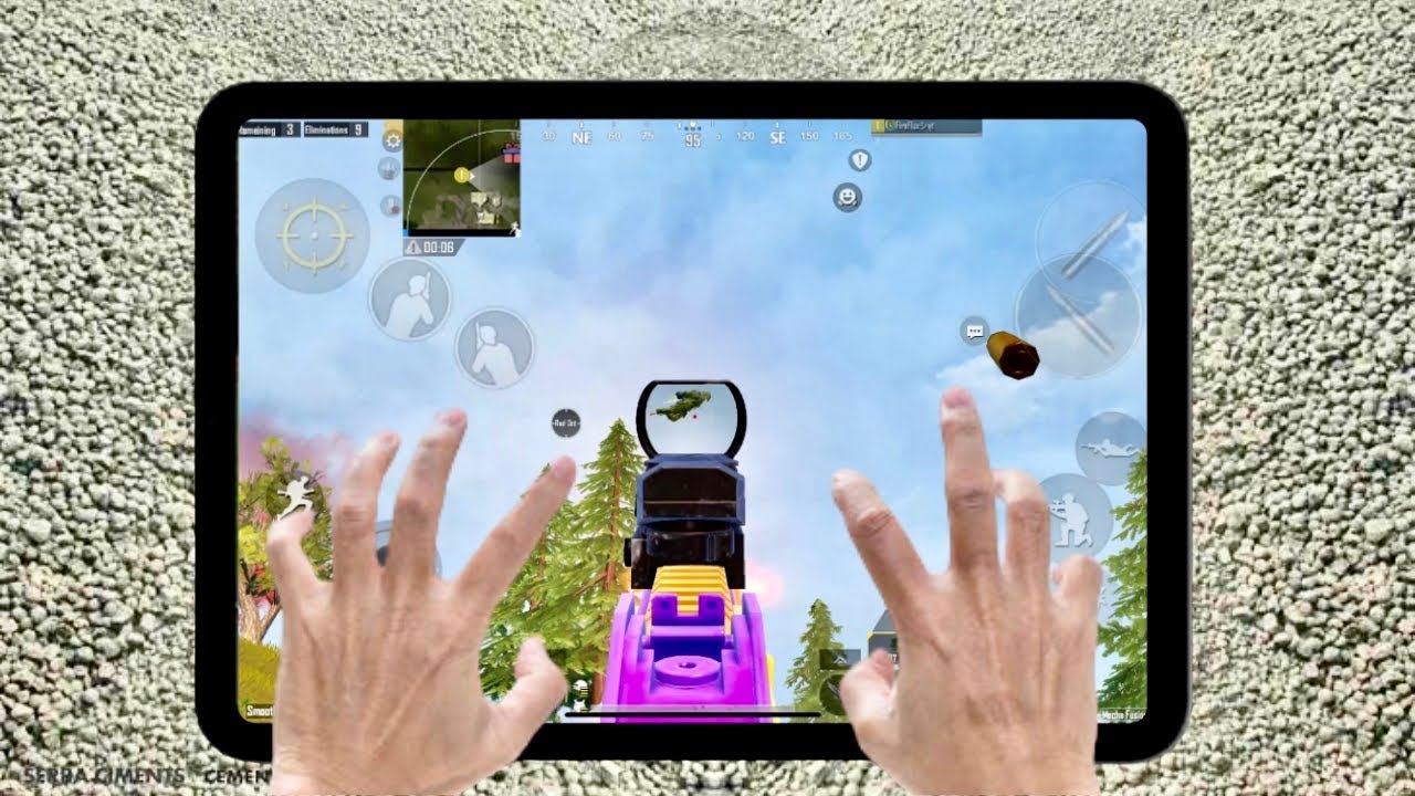 iPad Mini 6 HANDCAM 🔥 Pubg Test/ Gameplay/ Gyro/ 5 Fingers claw ️ FHD+ ...