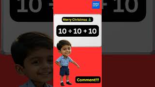 can you solve this math equation 💯 #christmas #maths
