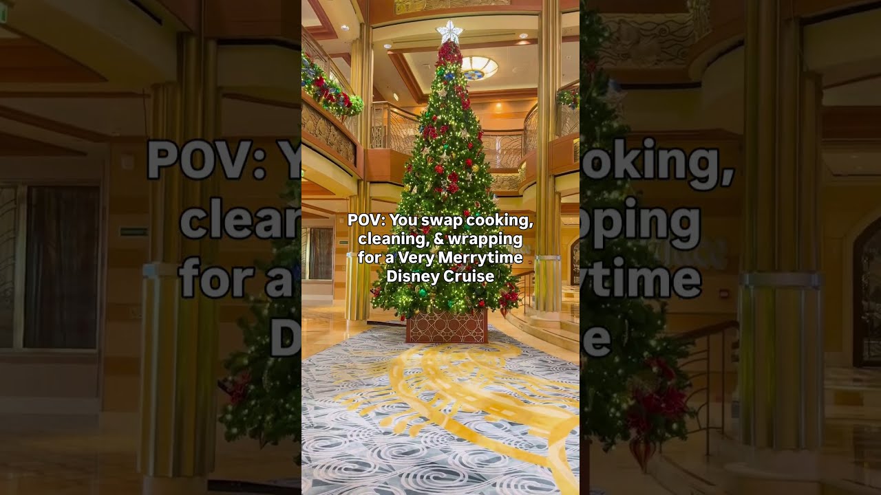 POV: You swap cooking, cleaning, & wrapping for a Very Merrytime Disney Cruise #disneycruise