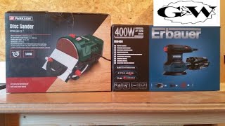 Lidl Parkside disc sander / Erbauer random orbit sander first look