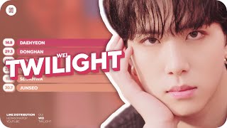 WEi - TWILIGHT Line Distribution (Color Coded)