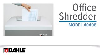Dahle 40406 Office Shredder for the destruction of Non-Confidential documents