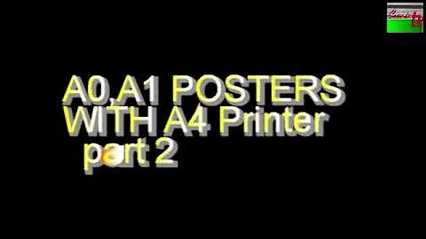 A0,A1 POSTERS WITH  STANDARD PRINTERS Part 2 A1 Poster in Power Point. Paper Sizes explained.