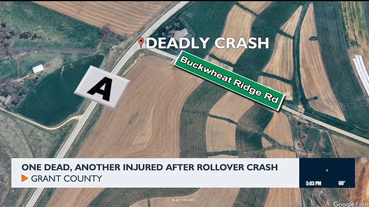 One dead, another injured after rollover crash - YouTube