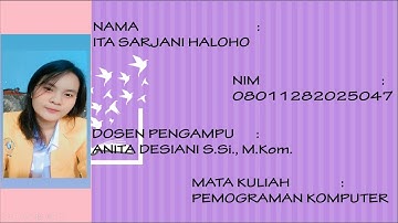 Ita Sarjani Haloho || 08011282025047 || Program Deret Bilangan Prima