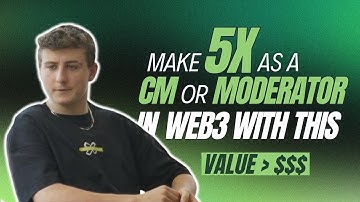 Make 5x more money as a Web3 Moderator or CM with this!