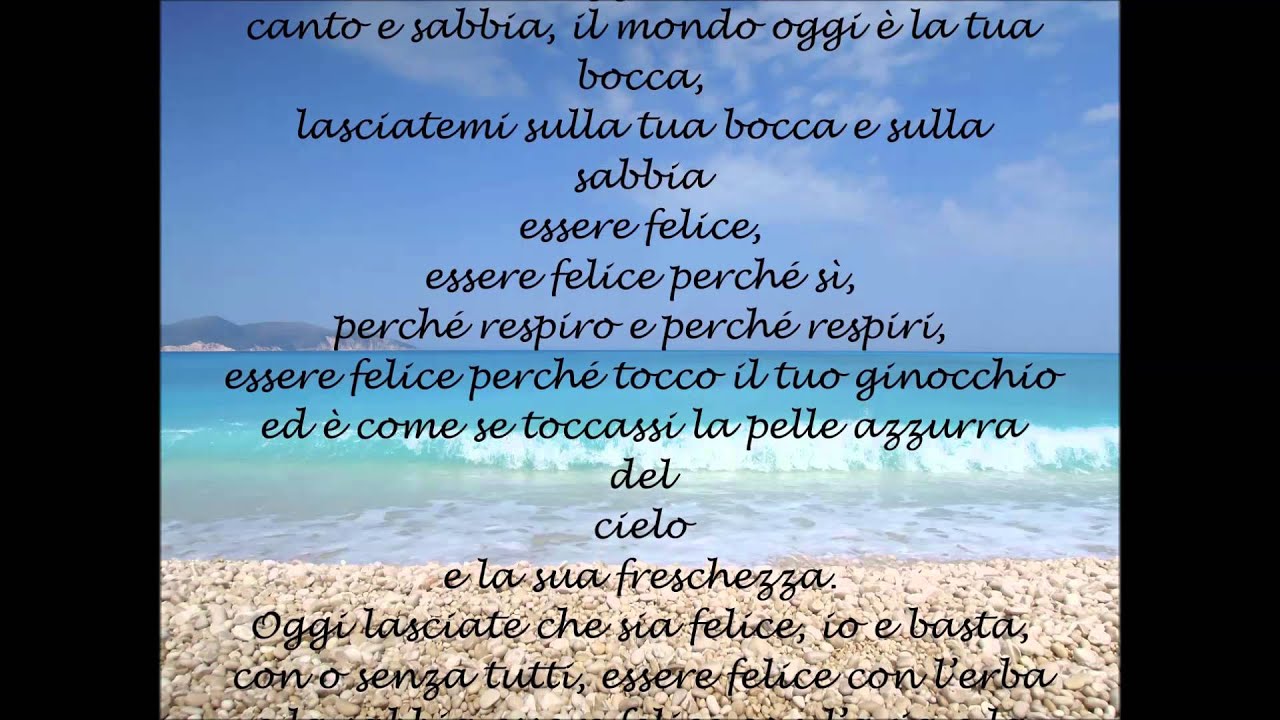Ode al giorno felice di Pablo Neruda - YouTube