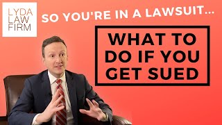 What To Do If You Get Sued [Legal Walkthrough]