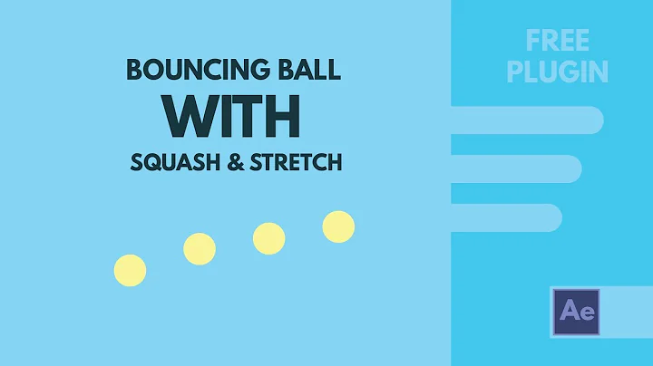 bouncing ball squash and stretch animation in after effects.