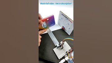 How to make distance meter using arduino | servo distance indicator #Shorts