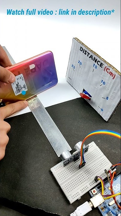 How to make distance meter using arduino | servo distance indicator # ...