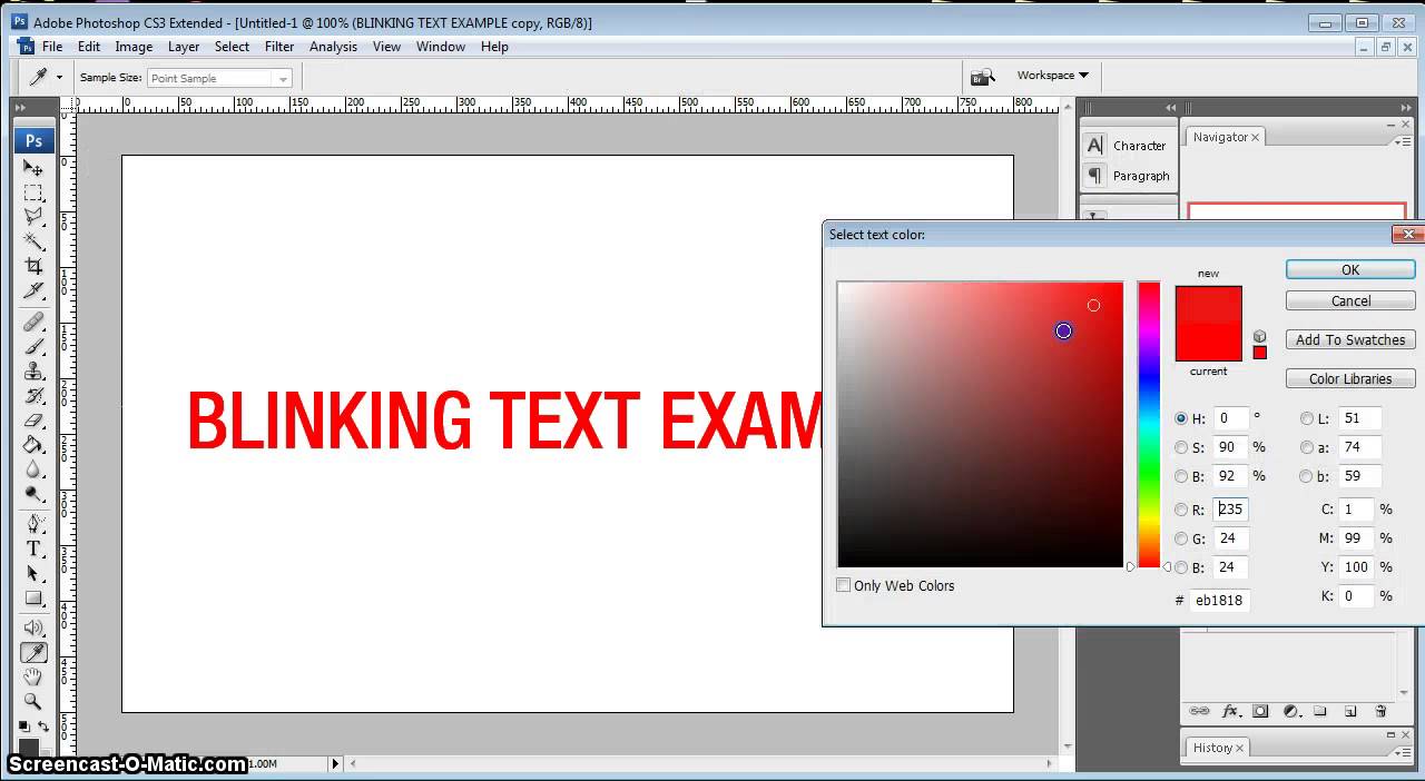 How to Make a Flashing Text GIF in Photoshop - Hannah With A Camera