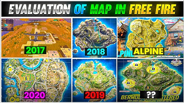EVOLUTION OF MAP IN FREE FIRE | 2017 TO 2023 | GARENA FREE FIRE | HOW MAP EVOLVE IN FREE FIRE