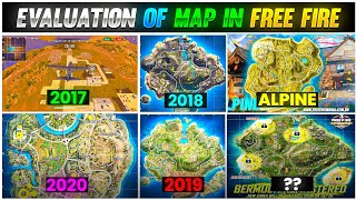 EVOLUTION OF MAP IN FREE FIRE | 2017 TO 2023 | GARENA FREE FIRE | HOW MAP EVOLVE IN FREE FIRE