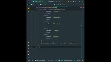 Day 5 of your 100 Days of Java Coding Challenge Switch Case #coding