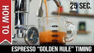 How To: Espresso Shots -  When to Start Timing