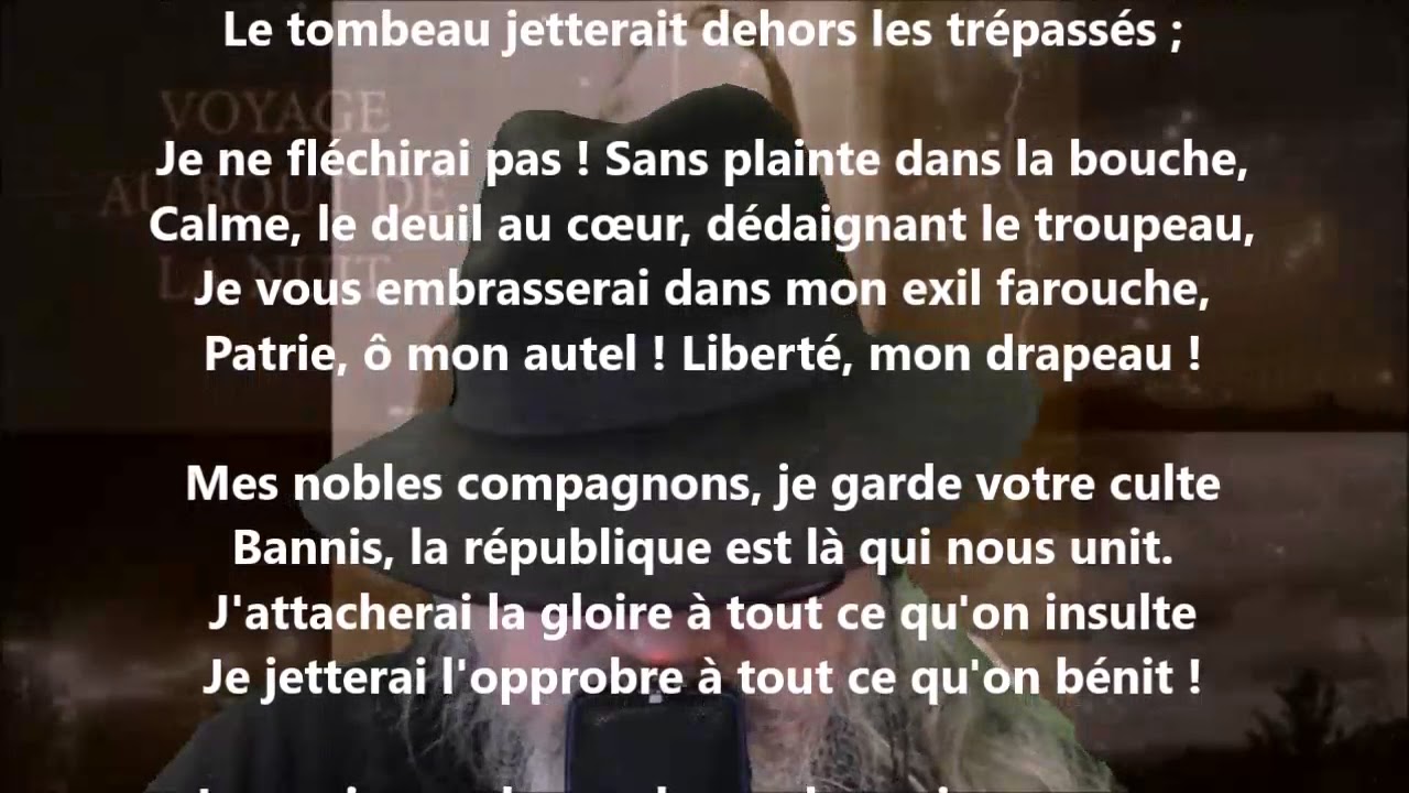 Ultima verba - Victor Hugo lu par Yvon Jean - YouTube