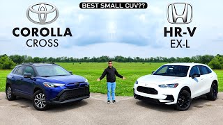 RELIABLE & AFFORDABLE!  2024 Toyota Corolla Cross vs. 2024 Honda HRV: Comparison
