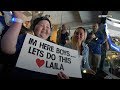 Laila Anderson cheers on Blues after being surprised with tickets for Game 3