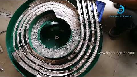 Automatic 4 channel LED lamp bulb cover cap virbation sorting bowl virbating plate