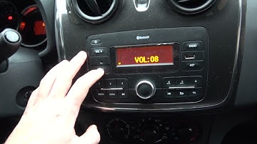 How to Volume Radio Up and Down in Dacia Sandero ( 2011 - 2020 )- Change Radio Volume