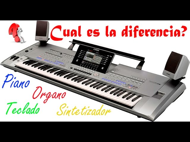 Cual es la diferencia entre Teclado, organo sintetizador - YouTube