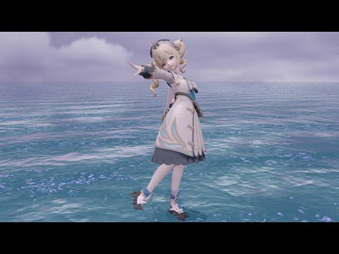 {MMD:  原神/Genshin Impact} 純情スカート - 芭芭拉/Barbara