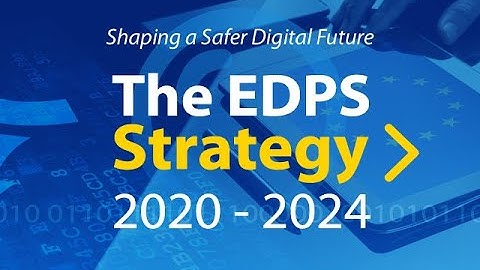 EDPS Strategy 2020 - 2024 - 